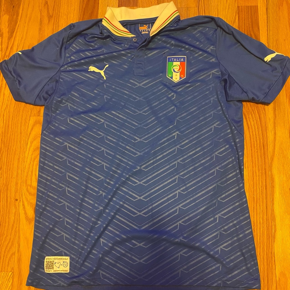 Italy Authentic Puma Jersey 2012 World Cup Gem